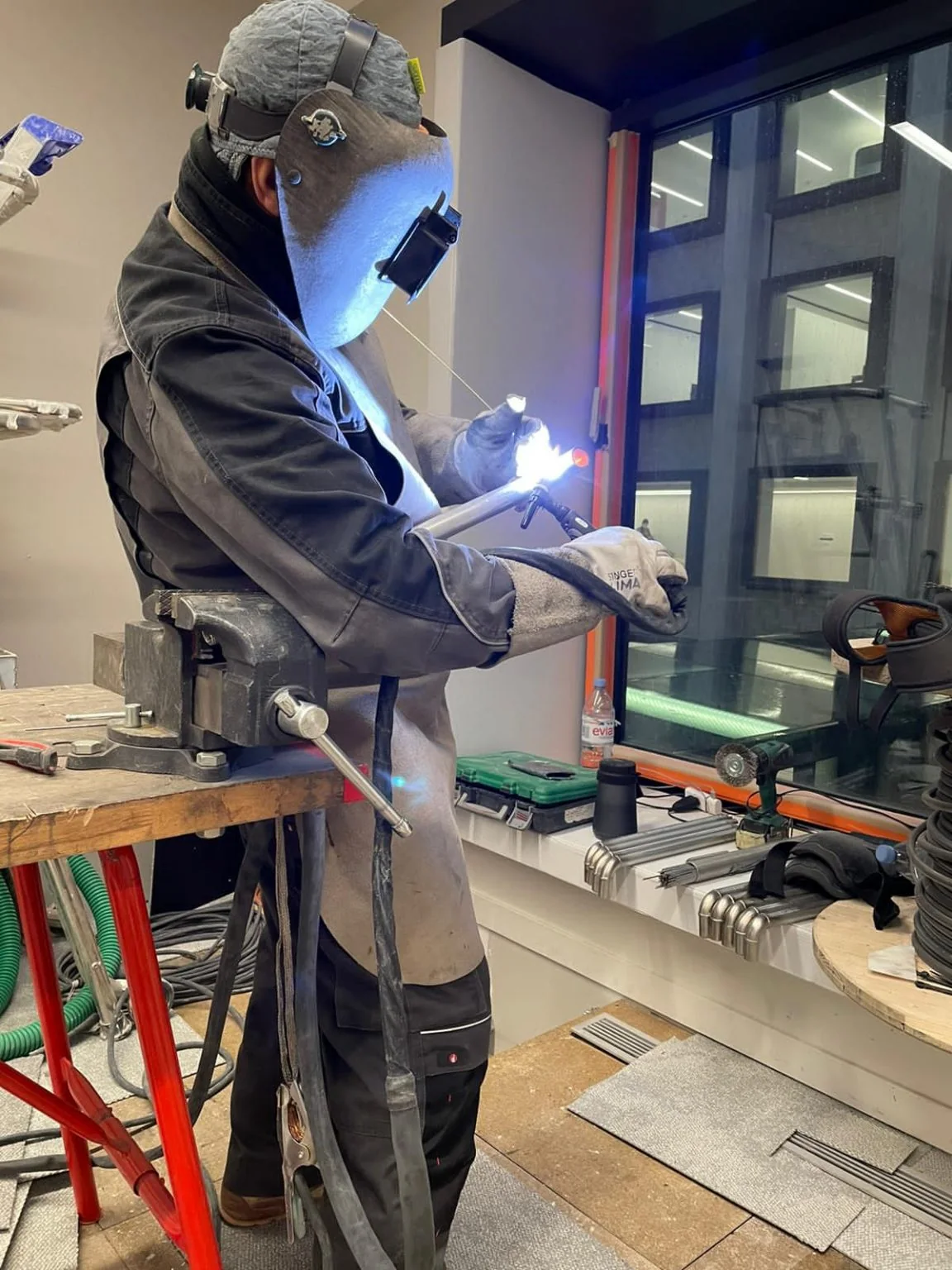 Soudure à l&rsquo;arc en atelier