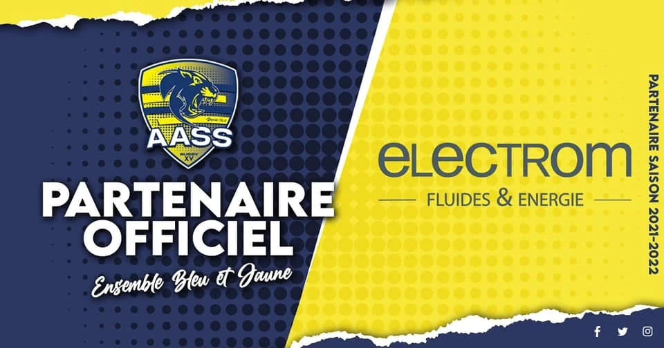 AASS Rugby Sarcelles : Electrom partenaire officiel, saison 2021-2022
