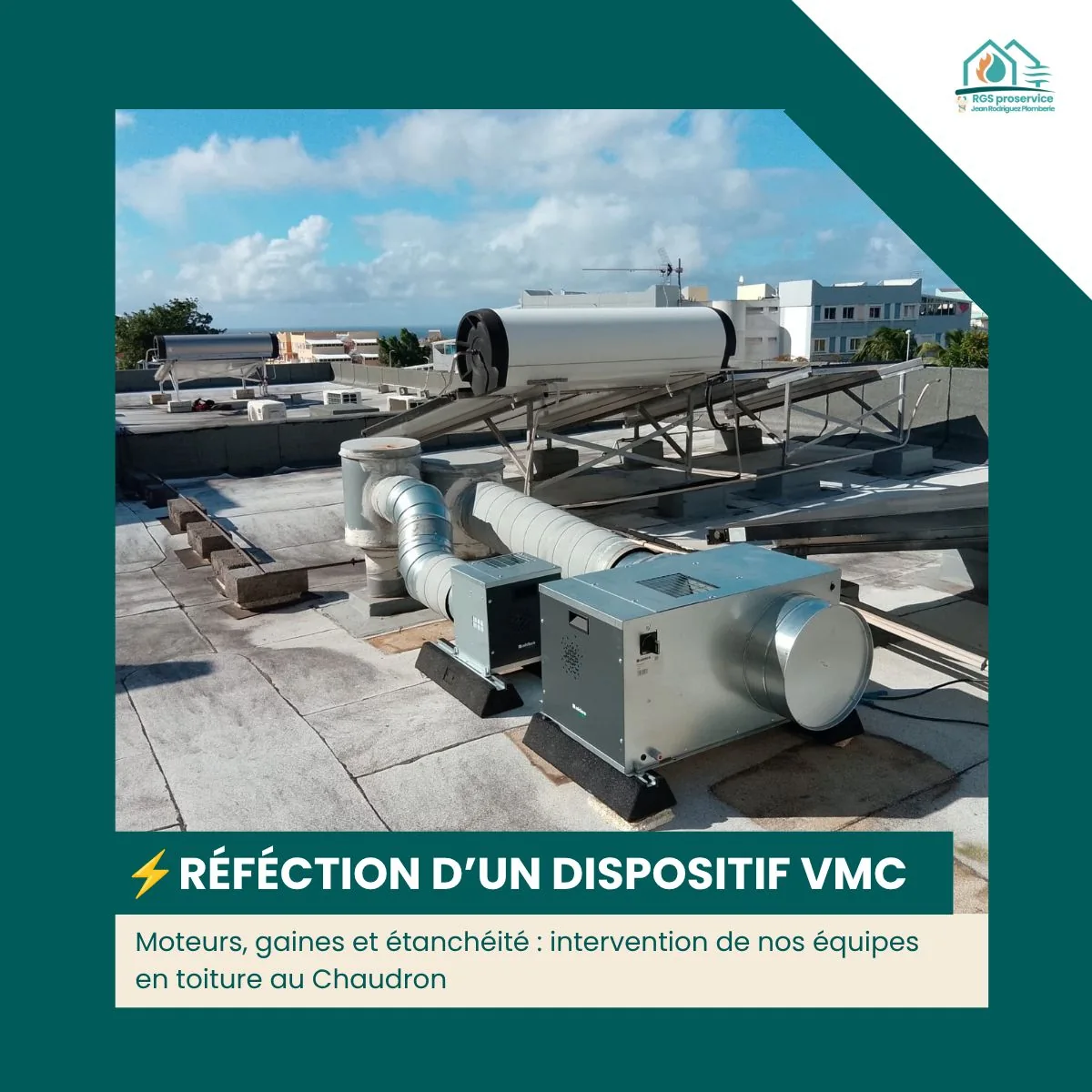 Réfection complète des moteurs VMC du commissariat du Chaudron