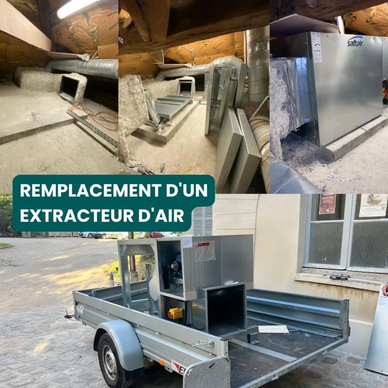 Remplacement d'un extracteur d'air au Jardin des Plantes